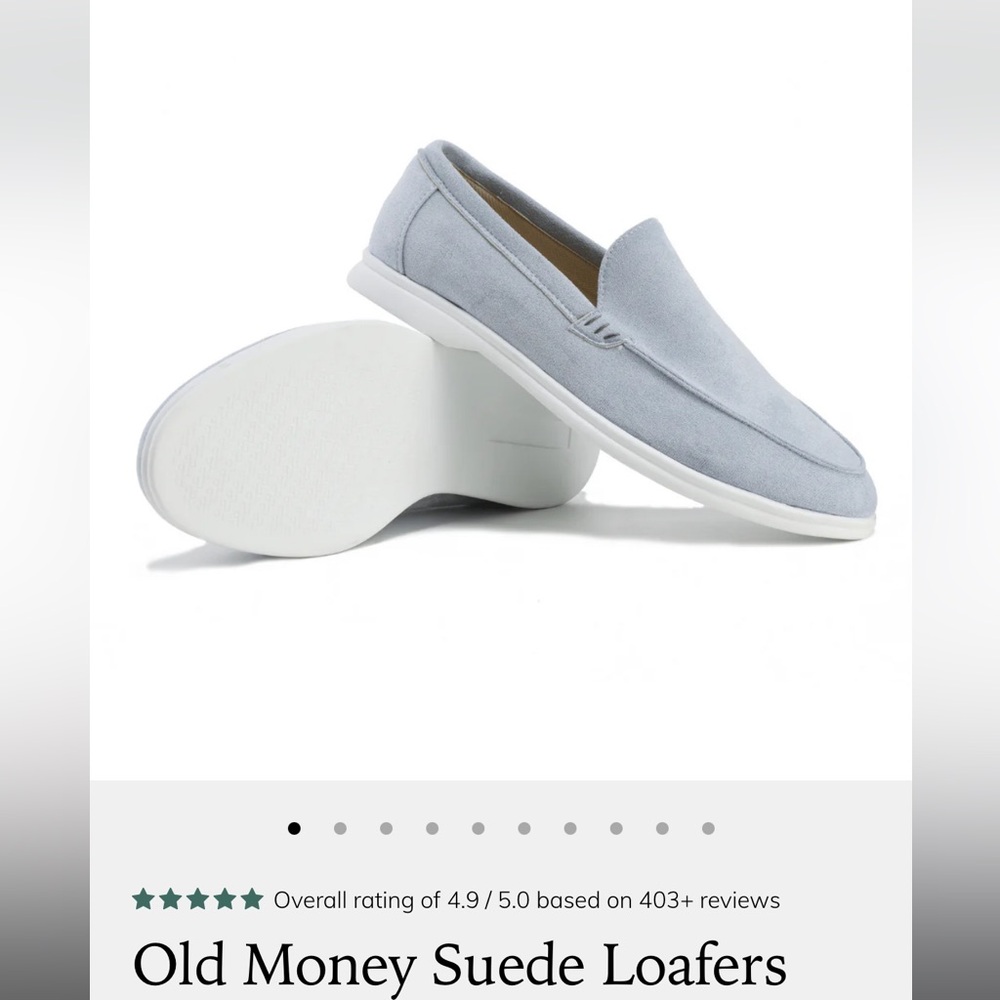 Old money suede loafers